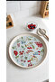 Emaye Evi̇m 33 cm Enamel Presentation Tea Tray Decorative Item