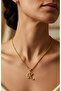 Women's Twisted Chain R Letter Steel Necklace Does Not Tarnish - 3