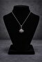 Red Stone Necklace with Sun Motif