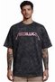 Design Metallica Rock Metal Music Band Back Printed Unisex Oversized Vintage Washed T-Shirt - 2