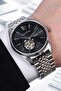 Automatic Sapphire Glass Steel Case Transparent Dial Japanese Movement Men's Wristwatch 10 Atm Qmg1207