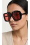 2-in-1 Blue Cut & Sunglasses 54 mm Mechanical Clip-On Black Frame Light Red Glass - 3