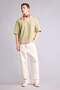 Cotton Textured Boxy Fit Polo T-Shirt F8351Ax26Sm - 2