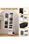 360° Swivel Jewelry Armoire with Full Length Lockable Mirror - 2