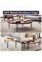 4Pcs Set Black Hairpin Furniture Legs, 40" Metal Table Legs with Rubber Floor Protectors for - 8