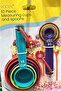 10-Piece Measuring Cups and Spoons Set, Multicolour Kitchen Tools, Nesting Design