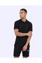 Fausto Men's Black Regular Polo Collar T-Shirt - 4