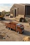 19cm Detailed Open-Body Logistics Themed Toy Pickup Truck with Pull-Back Mechanism