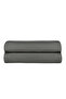 Linestyle Double 100% Cotton Satin Fitted Sheet 160X200+35 cm Anthracite