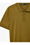 Regular Fit Viscose Blended Buttoned Polo Collar Short Sleeve Knitwear T-Shirt - 8