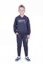 Kangaroo Pocket Hooded Original Print Detailed Boys' Tracksuit Set