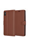 Case for iPhone XS Max, Leather Folio, shockproof, brown
