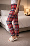 100% Cotton Knitted Elastic Waist Printed Patterned Stylish and Comfortable Women's Pajamas Single Bottom - 4