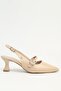 Beige Women's Heeled Shoes Pc-55736 - 2