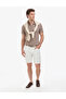 Dark Mink Slim Fit 100% Cotton Non-Curling Zippered Polo Collar Basic T-Shirt 50325311-Vr241 - 4
