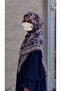 وشاح قطني ناعم بنقشة نازينين - أرجواني - 5