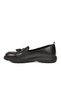 Premium Black Genuine Leather Women's Casual Shoes 44335 Z - 4