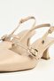 Beige Women's Heeled Shoes Pc-55736 - 4