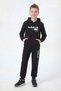 Kangaroo Pocket Hooded Loading Print Detailed Boys' Tracksuit Set - 2