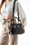Jn-53 Burslu Women's Shoulder Bag Clip-On Handbag Crossbody Bag Black - 2