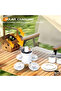 Solar USB Rechargeable Tent Lamp, Portable LED Fan Light with 3 Modes for Outdoor Camping Light - 7