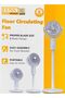 3-in-1 Air Circulation Floor Fan with Remote - 8