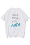 Unisex Oversize Audi Need Money for Audi T-Shirt (White)