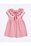 Girl's Cherry Embroidered Short Sleeve Dress - 2