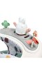 Multi-Functional Foldable Baby Walker - Flexible Wheels and Adjustable Height with High Back Cushioned Seat - 3
