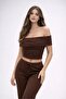 Brown Madonna Collar Camisole Set – Stylish and Comfortable Two-Piece Set - 3
