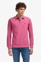 Men's Dark Pink Polo Collar Basic Sweatshirt 50253121-Vr167
