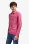 Men's Dark Pink Polo Collar Basic Sweatshirt 50253121-Vr167 - 3