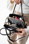 Jn-53 Burslu Women's Shoulder Bag Clip-On Handbag Crossbody Bag Black - 4