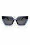 Luna Transparent Smoked Glass Unisex Sunglasses