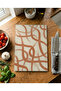 Glass Cutting Board with Non-Slip Base and Terra Pattern - 4