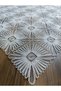 Ella Lace Table and Fiskos Cover Ecru Color 95X95 cm - 3