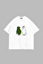 Not War Yes Peace Printed Oversized Unisex White Tshirt