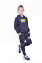 Hooded Kangaroo Pocket Printed Detailed Boys' Tracksuit Set