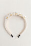 Zircon Stone Daisy Crown – Elegant Crown with Pearl Detail, Suitable for Girls & Adults - 3