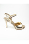 1301 Gold Thin Heeled Evening Dress Women's Shoes - 2