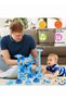 107 Pcs DIY Magnetic Building Blocks, 3D Marble Run Set, STEM Early Educational Toys, Water Maze Bal - 5