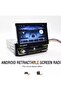 Retractable android screen 7 inch single din Youtube,maps,Android reverse camera included - 2