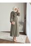 Women's Twing Flounce New Season Dress - Green