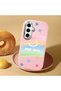 Samsung Galaxy S24 Fe Compatible Camera Protected Pink Soft Silicone Phone Case with Smile Pattern - 2