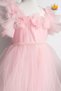 2-8 Years Old Rose Collar, Granular, Fluffy Tulle Baby Girl Evening Dress, Holiday Wedding Dress 3502 - 6
