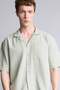 100% Cotton Boxy Fit Apaş Collar Woven Short Sleeve Shirt H3730Ax26Sm - 3