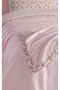 100% Cotton Olivia Ribbed Pink Single Pique Set 160 X 230 cm - 4