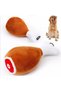 Plush Chicken Leg Dog Toy - with Squeaking Sound - Bite-Resistant Pet Toy - 2