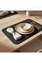 2 Pieces of Double-Faced Double-Color Edge-Stitched American Service Tablecloth – Rectangular Tablecloth-33X44 cm - 3