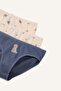 Printed Combed Cotton 3-Piece Slip Panties for Girls H0814A826Sp - 4